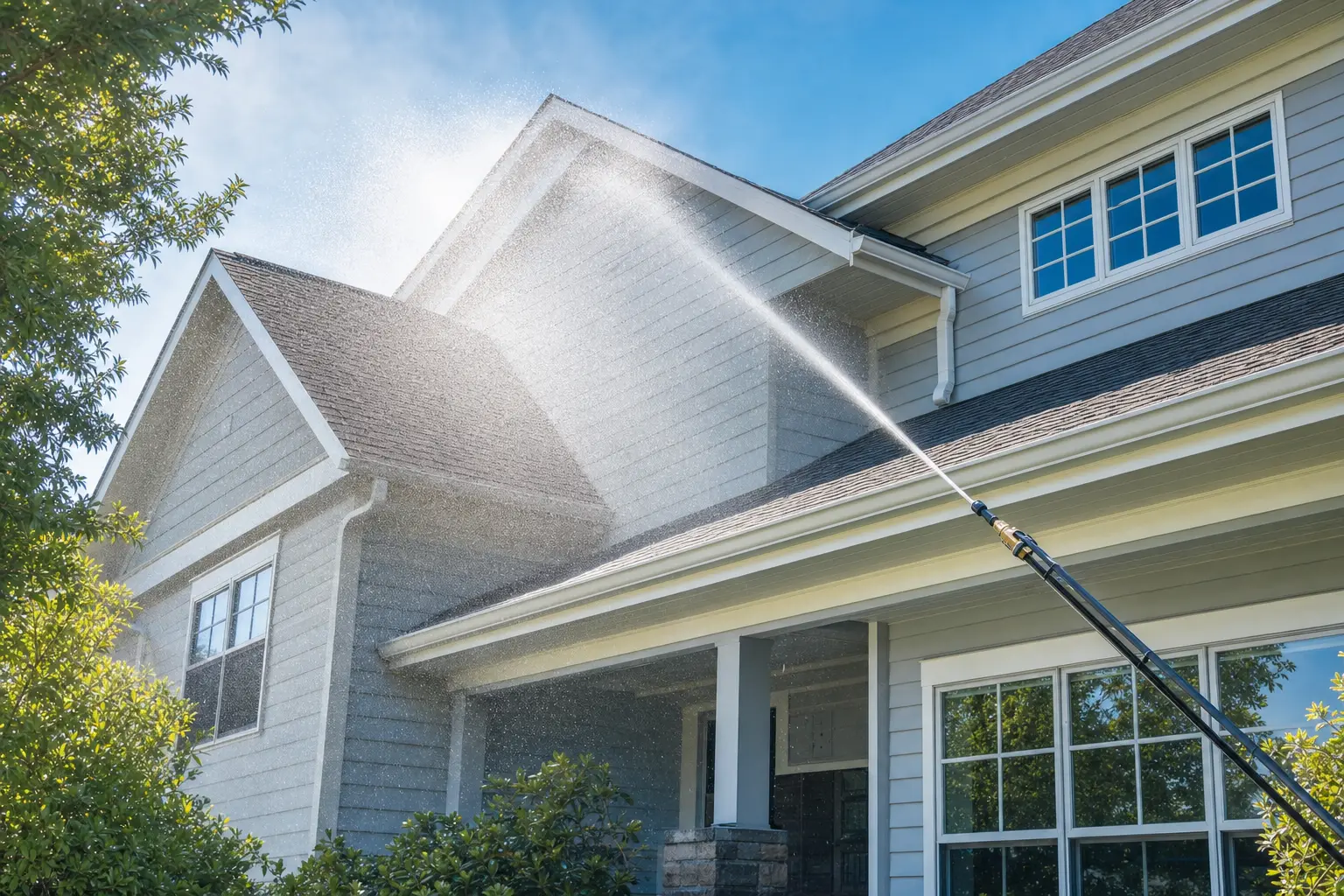 Professional exterior house washing in Northwest Philadelphia